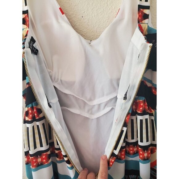 Xoxo Dress‎ Women's Juniors Size Small Tribal Print Maxi Lined Padded Bra NWT - Picture 11 of 14